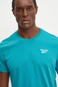 Бавовняна футболка Reebok бірюзовий 100206016