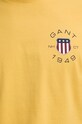 Bavlněné tričko Gant 2003269 žlutá