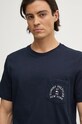 Бавовняна футболка Tommy Hilfiger темно-синій MW0MW36481