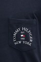 Бавовняна футболка Tommy Hilfiger MW0MW36481 темно-синій