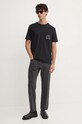 Хлопковая футболка Tommy Hilfiger MW0MW36481 чёрный AW24