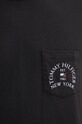 Хлопковая футболка Tommy Hilfiger MW0MW36481 чёрный