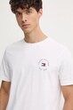 Pamučna majica Tommy Hilfiger bijela MW0MW36482