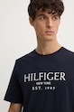Памучна тениска Tommy Hilfiger тъмносин MW0MW36499