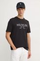 Tommy Hilfiger t-shirt bawełniany czarny MW0MW36499