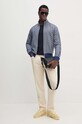 Pamučna majica Tommy Hilfiger MW0MW37267 mornarsko plava AW24