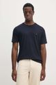 Pamučna majica Tommy Hilfiger mornarsko plava MW0MW37267