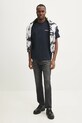 Хлопковая футболка Guess Jeans M4BI75.K8FQ4 тёмно-синий SS25