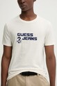 Хлопковая футболка Guess Jeans бежевый M4BI76.K8HM0