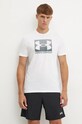 Under Armour tricou BOXED SPORTS UPDATED 1386793 alb SS25