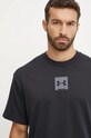 Oblečenie Bavlnené tričko Under Armour HW OS BOX 1386803 čierna