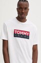 Tommy Jeans tricou din bumbac alb DM0DM19684