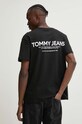 Одяг Бавовняна футболка Tommy Jeans DM0DM19691 чорний