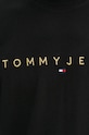 Tommy Jeans pamut póló DM0DM19694 fekete