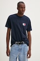 Îmbrăcăminte Tommy Jeans tricou din bumbac DM0DM19695 bleumarin