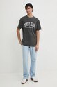 Bavlnené tričko Tommy Jeans DM0DM19699 sivá AW24