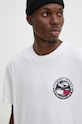 Bavlněné tričko Tommy Jeans DM0DM19702 bílá AW24