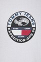 Bavlněné tričko Tommy Jeans bílá DM0DM19702