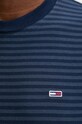 Βαμβακερό μπλουζάκι Tommy Jeans DM0DM19723 σκούρο μπλε