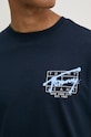 Tommy Jeans tricou din bumbac DM0DM20594 bleumarin