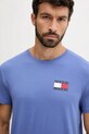 Îmbrăcăminte Tommy Jeans tricou din bumbac DM0DM20740 albastru