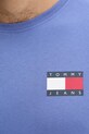 Tommy Jeans tricou din bumbac albastru DM0DM20740
