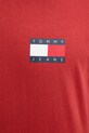 Tommy Jeans t-shirt bawełniany DM0DM20740 czerwony