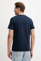 Памучна тениска Tommy Jeans DM0DM20740 тъмносин SS25