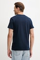 Памучна тениска Tommy Jeans DM0DM20740 тъмносин SS25