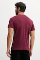 Tommy Jeans tricou din bumbac DM0DM20740 burgundia SS25
