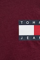 Tommy Jeans tricou din bumbac burgundia DM0DM20740