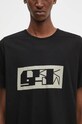 Rick Owens cotton t-shirt Level T black DU02D2250.RNEP2P