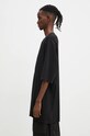 Rick Owens t-shirt bawełniany Luxor T DU02D2251.RNP czarny AW24
