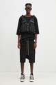 Rick Owens t-shirt bawełniany Luxor T DU02D2251.RNP czarny