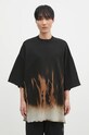 Rick Owens tricou din bumbac Tommy T negru DU02D2259.FSUN