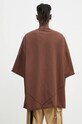 Clothing Rick Owens cotton t-shirt Tommy T DU02D2259.RIGET1 brown