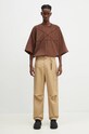 Rick Owens cotton t-shirt Tommy T DU02D2259.RIGET1 brown
