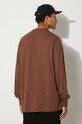 Одяг Бавовняний лонгслів Rick Owens Jumbo DU02D2261.RNET1 коричневий