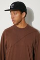 Бавовняний лонгслів Rick Owens Jumbo DU02D2261.RNET1 коричневий