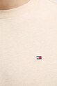 Хлопковая футболка Tommy Hilfiger UM0UM03362 бежевый