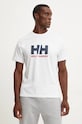 Pamučna majica Helly Hansen HH LOGO bijela 30396