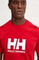 Helly Hansen tricou din bumbac HH LOGO rosu 30396