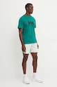 Helly Hansen tricou din bumbac HH LOGO 30396 verde AW24