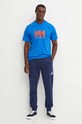 Helly Hansen tricou din bumbac HH LOGO 30396 albastru AW24