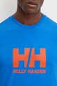 Helly Hansen tricou din bumbac HH LOGO 30396 albastru