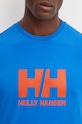 Helly Hansen tricou din bumbac HH LOGO 30396 albastru