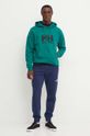 Pamučna majica Helly Hansen HH LOGO 30396 crna AW24