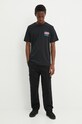 Converse tricou din bumbac 10026674.A01 negru AW24