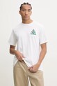 Odzież Converse t-shirt bawełniany 10026673.A02 beżowy