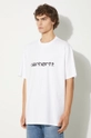 Clothing Carhartt WIP cotton t-shirt S/S Script I031047.00AXX white